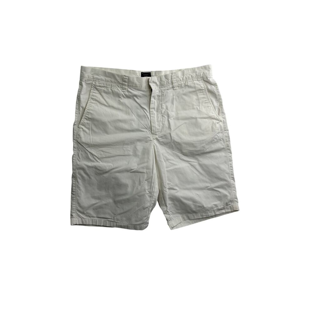 J.Crew Club Men's White Chino Shorts - Size 35W - Classic Summer Casual - Picture 4 of 9
